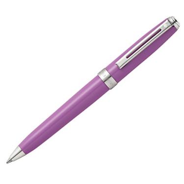 Imagem de Sheaffer Prelude Mini, lavanda brilhante com acabamento em placa de níquel, esferográfica (E2980751)