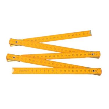 Imagem de 39in Régua Dobrável de Dupla Face, Bastão de Medição de Madeira Com Números de Escala Proeminentes para Medições Precisas No Projeto e Construção de Desenhos