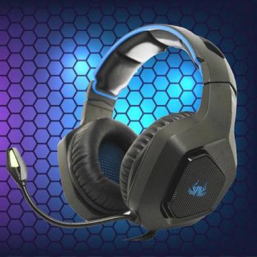 Imagem de Headset Gamer Headphone Super Bass 7.1 RGB Game PC Celular  - KP-488-4