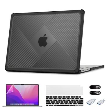 Imagem de ZEERSIDEND Capa protetora de TPU macio à prova de choque para MacBook Pro de 14 polegadas lançado em 2021-2024 M4 M3 M2 Pro/Max Chip A3112 A3185 A3401 A2918 A2992 A2779 A2442 à prova de choque com