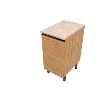 Imagem de Balcão Bartira Cristal em MDP para Temperos com 2 Gavetas - 40cm de Largura