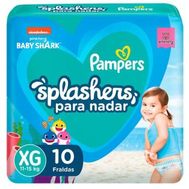 Imagem de Fralda Descartável Pampers Splashers Piscina XG 10 Unidades, 10, XG