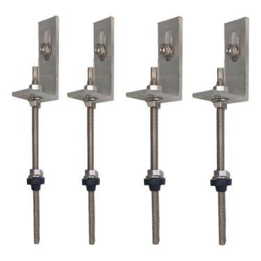 Imagem de Kit4 Parafuso Fixa Linha De Placa Solar Telha Fibro Metálica - GSMCELL