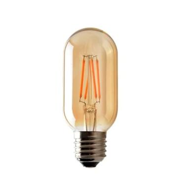Imagem de Lâmpada LED Filamento Vintage T45 4W E27 Luz Branco Quente Âmbar