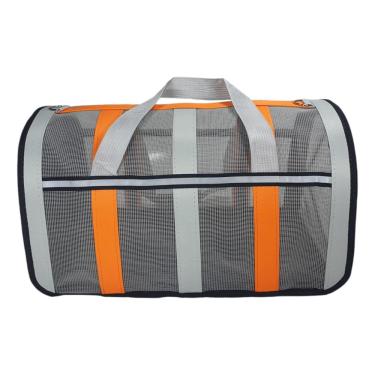 Imagem de Mala Viagem Laranja Clean Para Transportar Animal Domestico