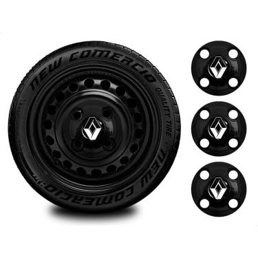 Imagem de 4un Calota Central Renault Roda Ferro Aro 13-15 Universal