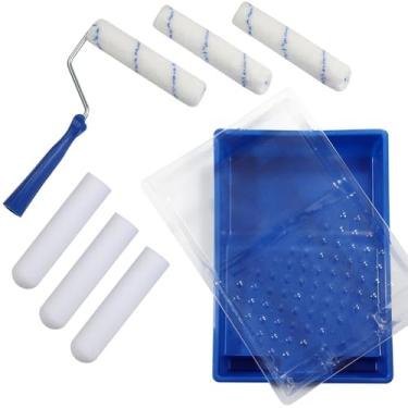 Imagem de IEUDNS Mini Kit de Roller de Pinto Pintura de Pintura de Pintura de Parede Tool Acessório Decoração Casa de Pintura de Pintura para Pintura Paredes Smootor