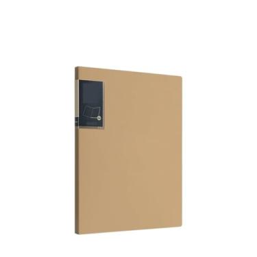 Imagem de Pastas de Arquivo Pasta A4 com inserções transparentes, livro de dados de 30 páginas, organizador de documentos de contrato multicamadas Organizador de Arquivos(Brown)