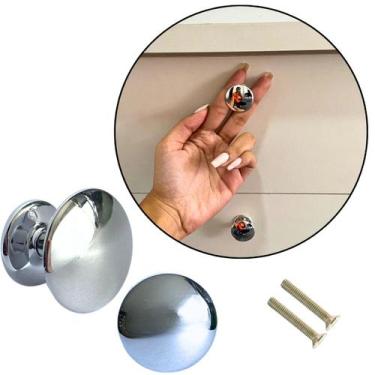 Imagem de 6 Puxadores Para Móveis Gaveta Armário Cozinha - Metal - Compras Fácei