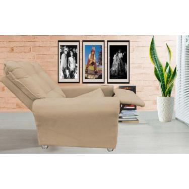 Imagem de Poltrona Reclinavel Sala De Estar Astra Amamentação - Bl Decor, Cacau