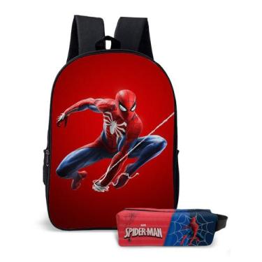 Imagem de Bolsa Escolar Avulsa Infantil Com Estampa De Herói Famoso De Aventura,
