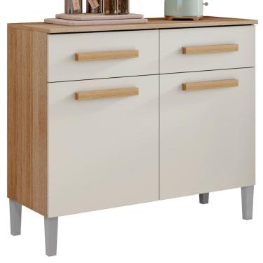 Imagem de Balcao Com Tampo 90cm 2012151 Atacama Off White Armoveis Atacama Off White