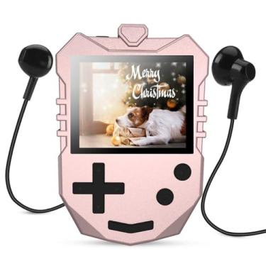 Imagem de AGPTEK MP3 Player for Kids, Portable 8GB Music Player with Built-in Speaker, FM Radio, Voice Recorder, Expandable Up to 128GB, Rose Gold,K1