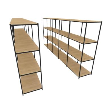 Imagem de Praleira De Aço Reforçada Mini Porta Pallet 200x60x90 Estante Estoque Bandeja Crua Módulos Conjugados 5 + 5