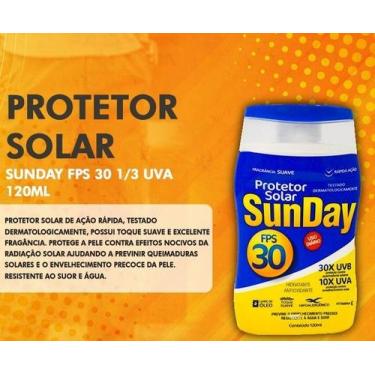 Imagem de Protetor Solar Sunday FPS 30 120ml Uso Diário UVB - UVA - NUTRIEX