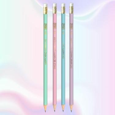 Imagem de Kit Lápis Preto com Borracha Happy (2, 4, 8, 10 ou 12) Unidades SORTID