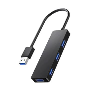Imagem de KEIUYUKI Divisor Usb Hub 3.0 Com Cabo De Extensão 30 Cm, Expansor Multiportas Ultrafino 4 Portas Para Computador Desktop, Laptop, Chromebook, Mac Mini, Imac, Ps4, Pen Drive E Muito Mais