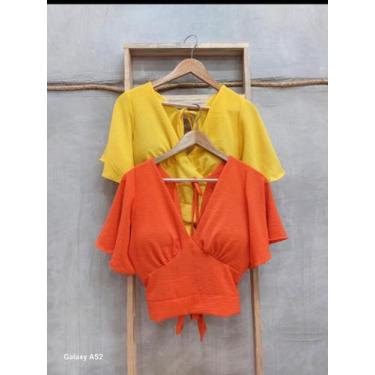 Imagem de Cropped Dunna Novidade - Nala modas, Amarelo