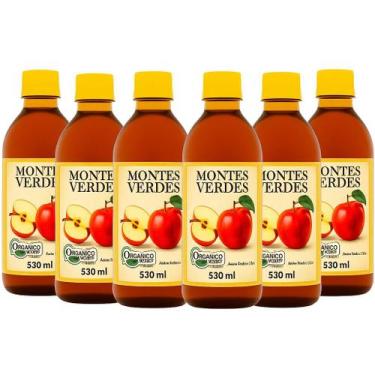 Imagem de Kit 6 Vinagre de Maçã Orgânico Montes Verdes 530 ml