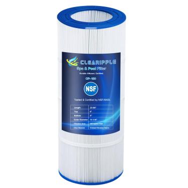 Imagem de Clearipple Filtro de piscina de 100 pés quadrados compatível com CC100, CCRP100, PAP100, Predator 100, R173215, Unicel C-9410, Filbur FC-0686, certificado NSF, 69 cm x 26 cm, 1 pacote