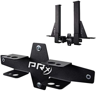 Imagem de PRx Performance Pares de braço Squat Rack Spotter serve para Profile ONE 2x3 com orifício de 1,5 cm e PRO 3x3 com furos de 2,5 cm em prateleiras verticais de agachamento, feito nos EUA, (armazenamento