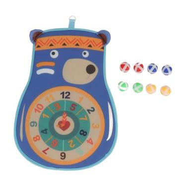 Imagem de Kids Dart Board Game Set Double Sided Sticky Balls Safe Fun Indoor Outdoor Party Toy para crianças Família Material de flanela 8 Sticky Balls