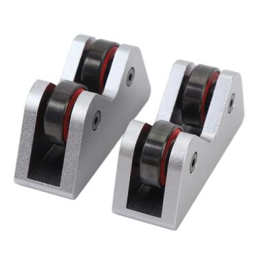 Imagem de Bilhar Cue Straightness Checker Piscina Profissional em Aço Inoxidável Cue Stick Eixo Roller Straightness Detector Inspecionar Ferramenta para Snooker Club 2PCS (Prata)