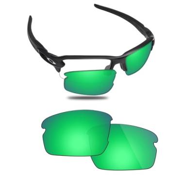 Imagem de Fiskr Lentes de reposição anti-água salgada para óculos de sol Oakley Flak 2.0 (ajuste asiático)