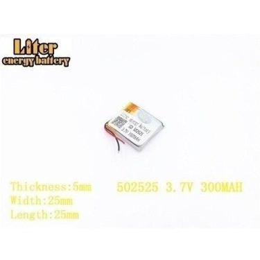 Imagem de Bateria 502525 3.7v  300 Mah   5mm X 25mm X 25mm  Com 2 Fios - bgb