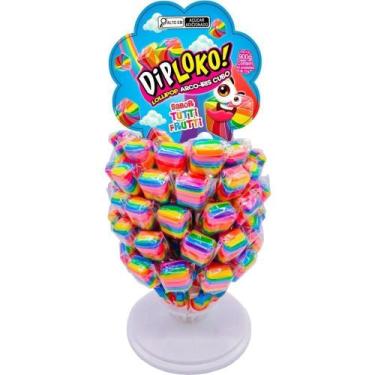 Imagem de Doce Dip Loko Lollipop Arco-Íris 60 Unid - Danilla Foods