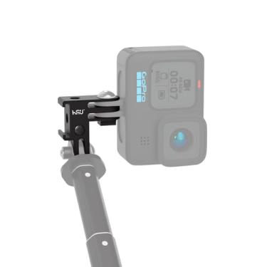 Imagem de HSU Suporte vertical para GoPro Pro, adaptador de direção de sapata fria de alumínio de 90 graus, suporte de tripé com orifício de parafuso de 1/10.2 cm-20 para GoPro Hero 13/12/11/10/9/8/7/6, câmera
