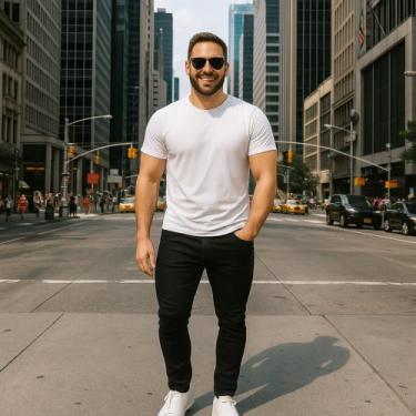 Imagem de Calça Jeans LISA Skinny Masculina Slim Elastano Casual Sport 440 - IRO