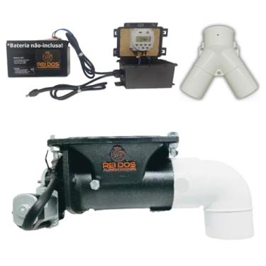 Imagem de Mecanismo Dosador Automático de Ração para Cavalos Equinos Haras com Timer 12V e Divisor Y | Ideal para Reservatório de até 200L