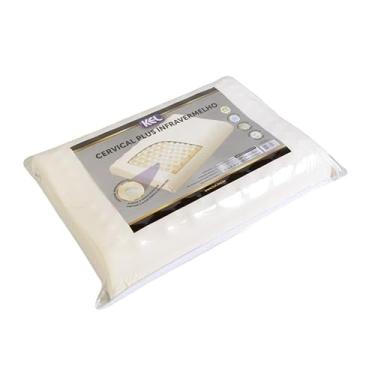 Imagem de Travesseiro Anatômico Viscoelástico Kel Plus com Infravermelho | Tecnologia NASA, Alívio Muscular, Altura 12/7 cm, Antiácaro