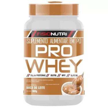 Imagem de Pro Whey Proteínas Xilitol WPC BCAA 900g Sabor Doce De Leite Fisionutr