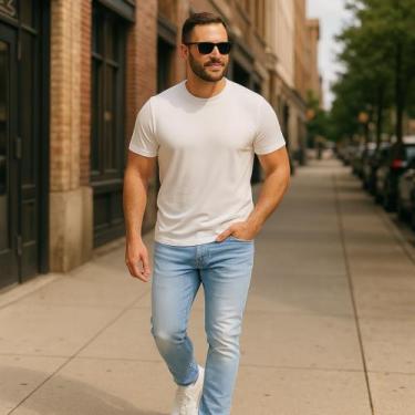 Imagem de Calça Jeans LISA Skinny Masculina Slim Elastano Casual Sport 440 - IRO