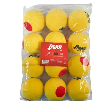 Imagem de Penn Bolas de tênis QST 36 – Bolas de tênis juvenis vermelhas de espuma para iniciantes