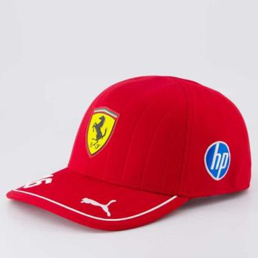 Imagem de Boné Puma Scuderia Ferrari Driver Leclerc Vermelho, Único