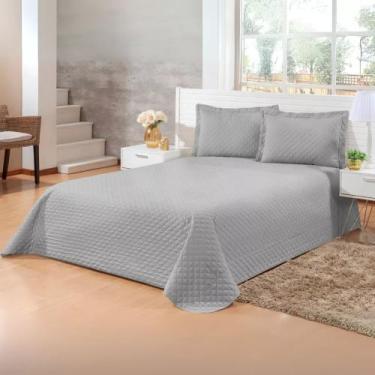 Imagem de Kit Colcha Cobre-leito Romeu King 3 Peças Super King Gigante Microfibr