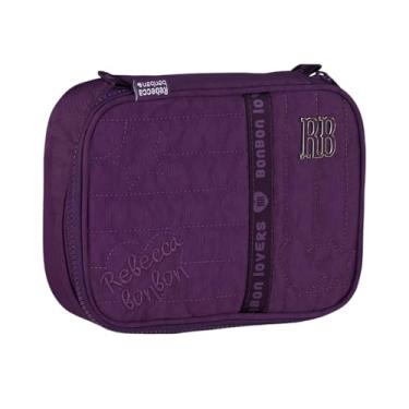 Imagem de Estojo Box Juvenil Escolar Rebecca Bonbon Meninas 100 Pens - Lilás