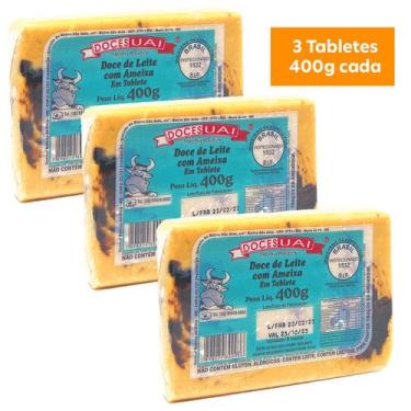 Imagem de Kit com 3 Doces de Leite com Ameixa Mineiro - Doces Uai 400g