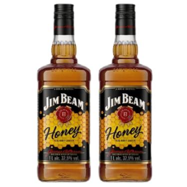 Imagem de KIT 02 JIM BEAM HONEY LICOR AMERICANO 1000ML