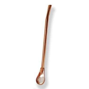 Imagem de Canudo de Inox Chimarrão 22cm - Reutilizável - CAN.U.DO, Rose Gold