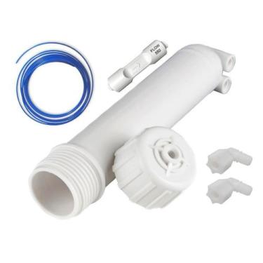 Imagem de Carcaça Para Membrana De Osmose Reversa + Conectores + Mang - BR Fish 