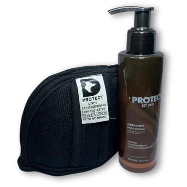 Imagem de D Protect Kit Hidratante Para Couro, Renova e Protege Bancos de Carro, Sofás, Bolsas e Sapatos, Revitalizador Com Brilho Intenso, Acompanha Esponja Aplicadora, 150ml