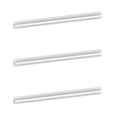 Imagem de Kit 3 Puxadores 59,2cm para Balcão Cozinha 120cm Veneza Multimóveis MP3079