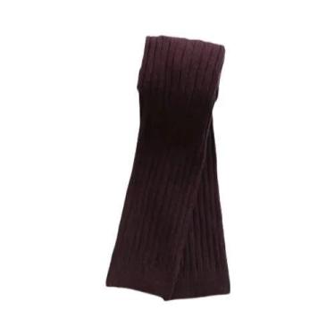 Imagem de Meias De Algodão Para Meninas, Ajuste Slim, Meia-Calça Tricotada Para 
