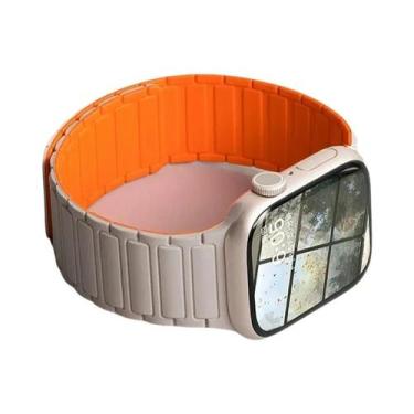 Imagem de Pulseira Esportiva Magnética De Silicone De 49mm 45mm 46mm 42mm 38mm 4