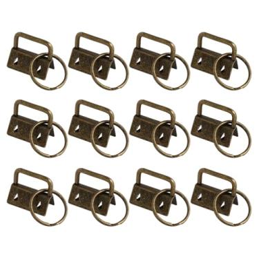 Imagem de MAGICLULU Pulseira de Metal para Chaveiro, 50 Peças de Pulseira de Bronze Com Chaveiro para Acessórios de Etiqueta de Bagagem (0,98 Pol.)