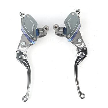 Imagem de Grcfumo Conjunto de alavanca bomba de embreagem de freio de motocicleta, 22mm de moto -motocicleta hidráulica Bomba de freio Mestre, alavanca de cilindro ajustável para biciclet (Sua cor)